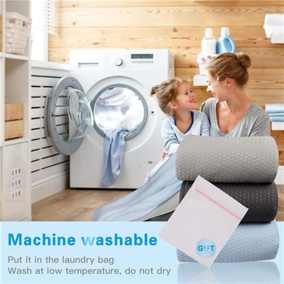 Cooling Blanket, 100% Bamboo Blankets for Hot Sleepers Night Sweats,Thin Blanket - Picture 5 of 6